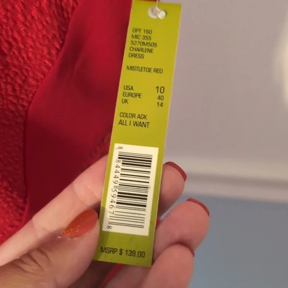 Gianni Bini red dress sheer neckline - stunning! Valentines!! - Picture 4 of 8